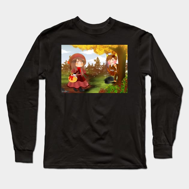 Red Riding Hood (Andrea & Darel) Long Sleeve T-Shirt by sokileri999